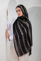 Golden Veil Linen Scarf